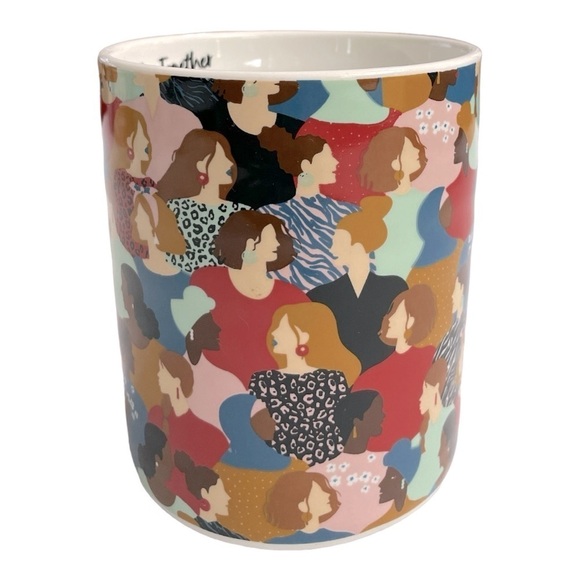 Prima Design WE'RE ALL IN THIS TOGETHER Ceramic Mug White/Pink/Multi New - Picture 2 of 10